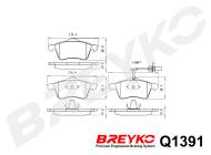 Q1391 BREYKO - KLOCKI HAM.PRZÓD VW TRANSPORTER IV 90-03