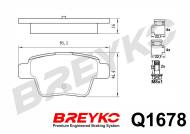 Q1678 BREYKO - KLOCKI HAMULCOWE PREMIUM GDB1678 
