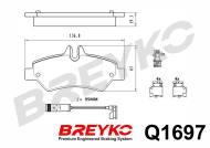 Q1697 BREYKO - KLOCKI HAMULCOWE PREMIUM GDB1697 