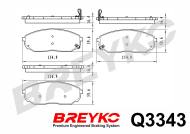 Q3343 BREYKO - KLOCKI HAMULCOWE PREMIUM GDB3343 
