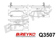 Q3507 BREYKO - KLOCKI HAMULCOWE PREMIUM GDB3507 