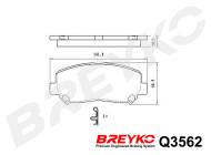 Q3562 BREYKO - KLOCKI HAM.PRZÓD MAZDA CX-5 11-> 