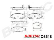 Q3618 BREYKO - KLOCKI HAMULCOWE PREMIUM GDB3618 