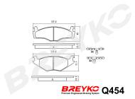 Q454 BREYKO - KLOCKI HAM.PRZÓD VW GOLF II, III, CADDY ISEAT IBIZA II, CORD