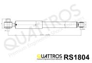 RS1804 QUATTROS - AMORTYZATOR TYŁ/REAR ->KYB 551804 