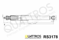 RS3178 QUATTROS - AMORTYZATOR TYŁ/REAR ->KYB 553178 