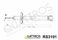 RS3191 QUATTROS - AMORTYZATOR TYŁ/REAR ->KYB 343191 