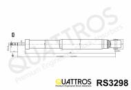 RS3298 QUATTROS - AMORTYZATOR TYŁ/REAR ->KYB 343298 