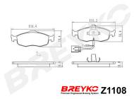 Z1108 BREYKO - KLOCKI HAMULCOWE PRZEDNIE 1.6,1.8 16V,1.8TD,2.0