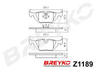 Z1189 BREYKO - KLOCKI HAMULCOWE TYLNE BMW 3 (E36, E46) 90-07, Z4 (E85)