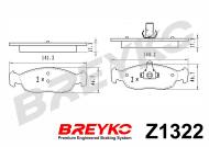 Z1322 BREYKO - KLOCKI HAMULCOWE GDB1322 