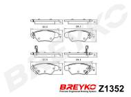 Z1352 BREYKO - KLOCKI HAM. TYLNE Opel Astra G, Zafira A 99-05