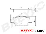 Z1485 BREYKO - KLOCKI HAMULCOWE TYLNE 1.2-2.4  1.9JTD 10/01-->