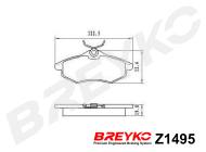 Z1495 BREYKO - KLOCKI HAM. PRZEDNIE Citroen C2 2003->, C3 2002->