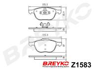 Z1583 BREYKO - KLOCKI HAM. PRZEDNIE Ford Focus II, III, C-MAX 07->, Mazda 3