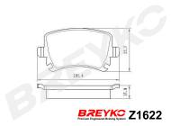 Z1622 BREYKO - KLOCKI HAM. TYLNE VW Passat, Golf V, Audi A3, A4, Seat, Octa