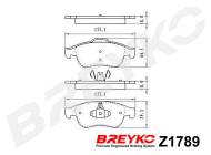 Z1789 BREYKO - KLOCKI HAM. PRZEDNIE Dacia Dokker 2012-> Duster 2010->, Lodg