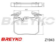 Z1943 BREYKO - KLOCKI HAMULCOWE GDB1943 