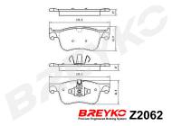 Z2062 BREYKO - KLOCKI HAM. PRZEDNIE Citroen C4 Grand Picasso 2013->