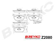 Z2080 BREYKO - KLOCKI HAMULCOWE GDB2080 