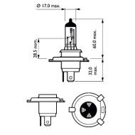 12342LLECOS2 PHILIPS - ZAROWKA H4 12V 60/55W P43T-38 LONGLIFE 