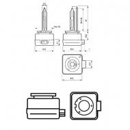 85415SYC1 PHILIPS - PALNIK KSENONOWY D2S WARRANTY  PHILIPS 