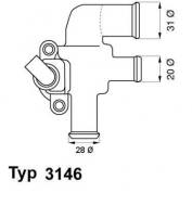 3146.90D WAHLER - TERMOSTAT UKŁ. CHŁODZENIA TERMOSTAT SMART 0 8 CDI