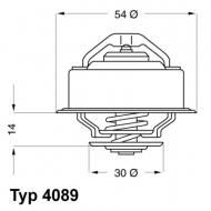 4089.87D WAHLER - TERMOSTAT UKŁ. CHŁODZENIA VOLVO 340-360, 740, 940