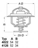 4126.88 WAHLER - TERMOSTAT UKŁ. CHŁODZENIA DAIHATSU CHARADE 1.0D,TD, TOYOTA HIACE