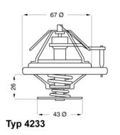 4233.84D WAHLER - termostat MB W126 3,8 