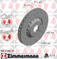 100.3386.70 ZIM - TARCZA HAMULC. AUDI A6 18- PRZÓD ZIMMERMANN