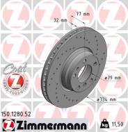 150.1280.52 ZIM - TARCZA HAMULC. BMW 7 E38  93-01 750I 