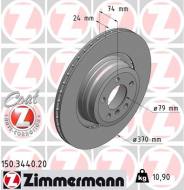 150.3440.20 ZIM - TARCZA HAMULC. BMW 7 E65/E66  05-08 TYŁ 