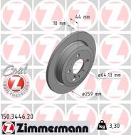 150.3446.20 ZIM - TARCZA HAMULC. MINI COOPER,ONE  01- TYŁ 