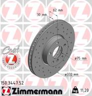 150.3447.52 ZIM - TARCZA HAMULC. BMW X5 E70  07- PRZÓD 