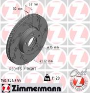 150.3447.55 ZIM - TARCZA HAMULC. BMW X5 E70  07- PP ZIMMERMANN