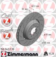 150.3457.70 ZIM - TARCZA HAMULC. BMW 3 E90  07- LEWY PRZÓD