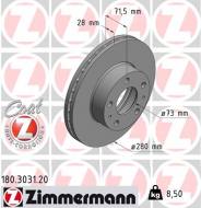 180.3031.20 ZIM - TARCZA HAMULC. FIAT DUCATO  15- PRZÓD ZIMMERMANN