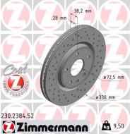 230.2384.52 ZIM - TARCZA HAMULC. FIAT FREEMONT  11- ZIMMERMANN