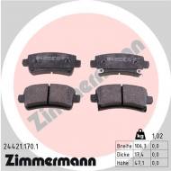 24421.170.1 ZIM - KLOCKI HAMULC. OPEL INSIGNIA  08- TYŁ 