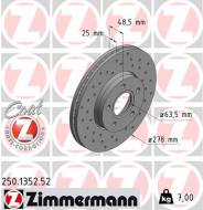 250.1352.52 ZIM - TARCZA HAMULC. FORD FOCUS II  04-11 