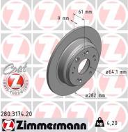 280.3174.20 ZIM - TARCZA HAMULC. HONDA ACCORD KOMBI  03- T