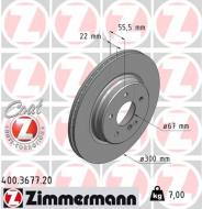 400.3677.20 ZIM - TARCZA HAMULC. MERCEDES W210 E-KLASA  96