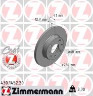 430.1452.20 ZIM - TARCZA HAMULC. OPEL ASTRA  91-00, CORSA 