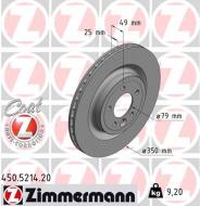 450.5214.20 ZIM - TARCZA HAMULC. RANGE ROVER SPORT  13- TYŁ ZIMMERMANN