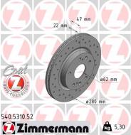 540.5310.52 ZIM - TARCZA HAMULC. SUZUKI SX4 S-CROSS  13- P