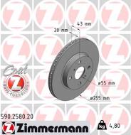 590.2580.20 ZIM - TARCZA HAMULC. TOYOTA YARIS  99-06 