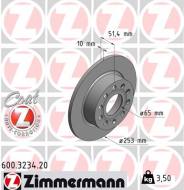 600.3234.20 ZIM - TARCZA HAMULC. VW GOLF V  03- TYŁ 