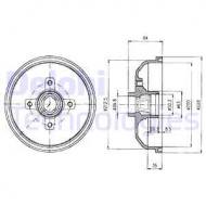 BF293 DELPHI - BĘBEN HAMULCOWY 200 X 84 ABS 