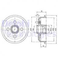BF329 DELPHI - BĘBEN HAMULCOWY Ţ180  +ABS 